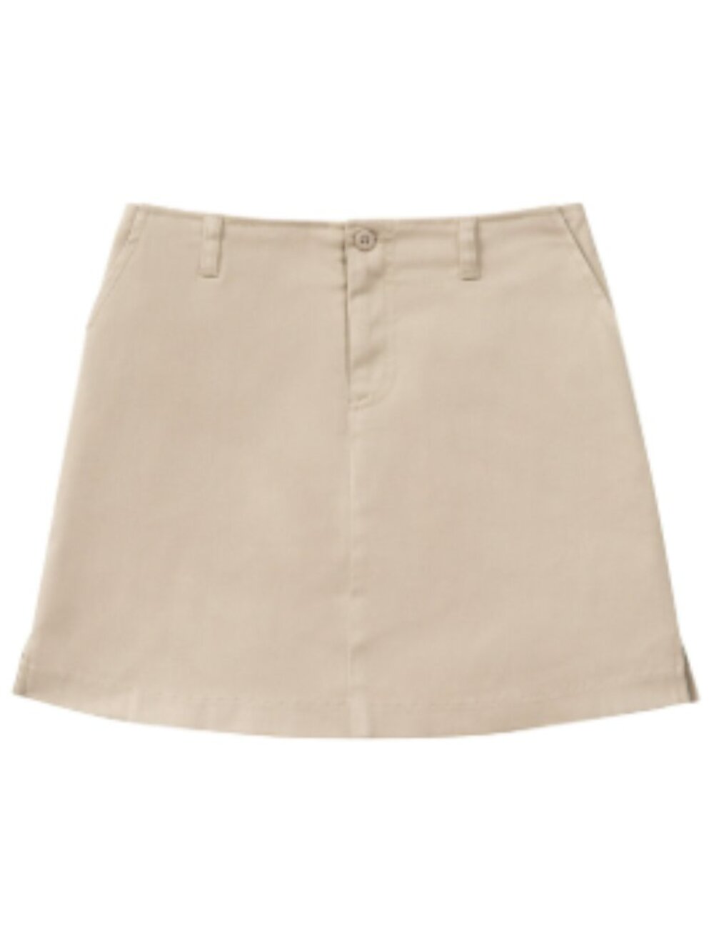 Classroom School Uniforms 55644 Adult Stretch Fly Front Scooter - Khaki